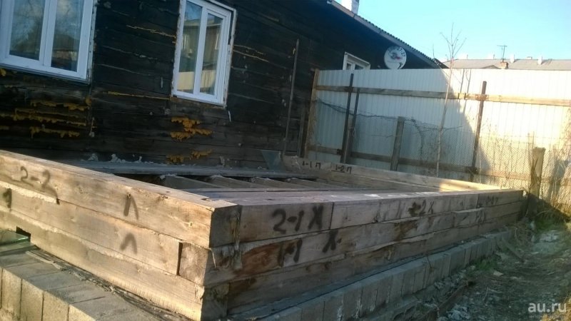 Пристройка из шпал