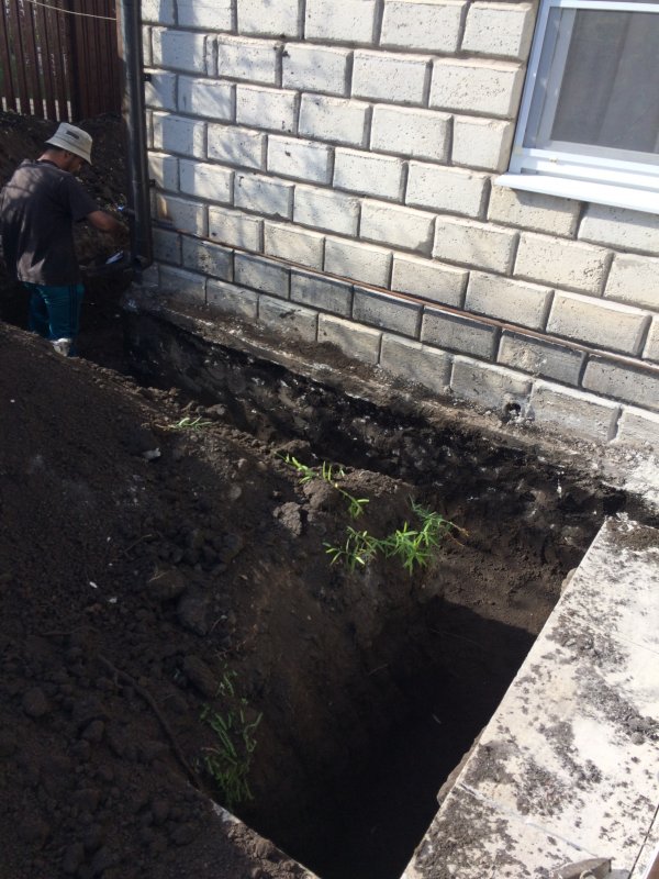 Отмостка для усиления фундамента