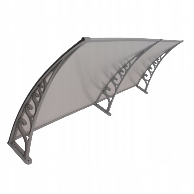 Козырьки Krovent из поликарбоната 1200х930х280 бронзовый (корич. Кроншт)