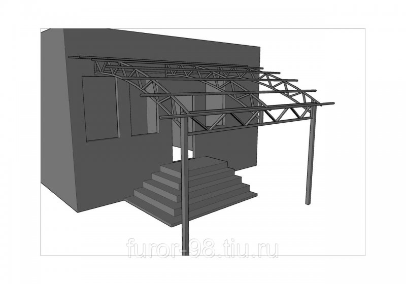 Дверной навес Modern Roofing 200x80x23 см