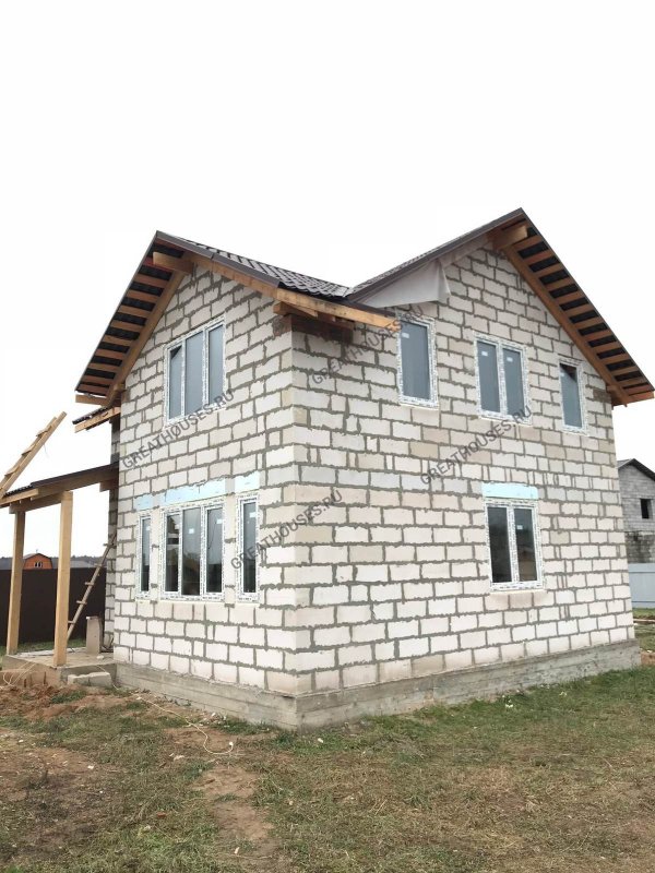 Дачный домик из газосиликатных блоков