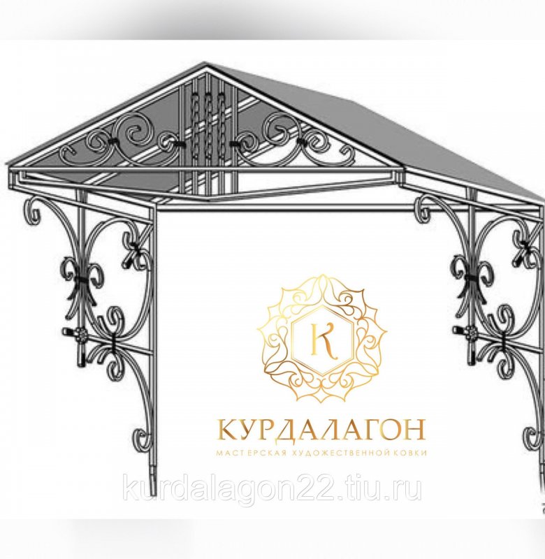 Навес над крыльцом из поликарбоната