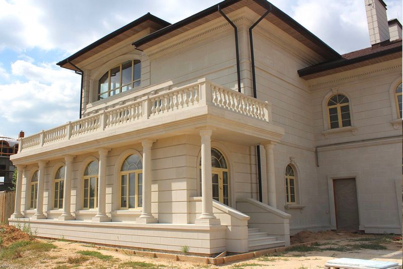 Дагестанский камень ракушечник для фасада