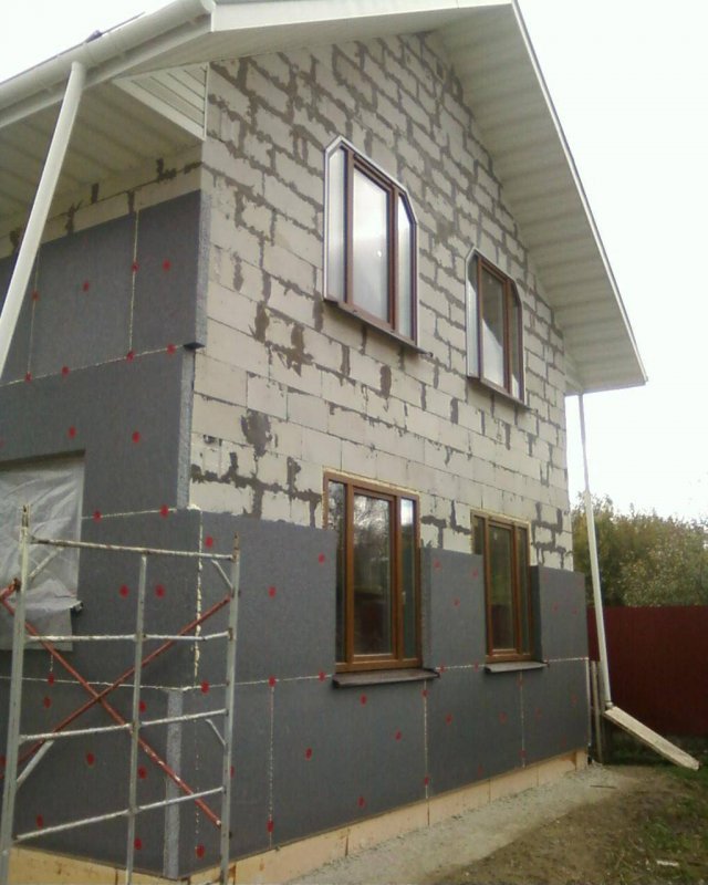Фасады домов из газобетона