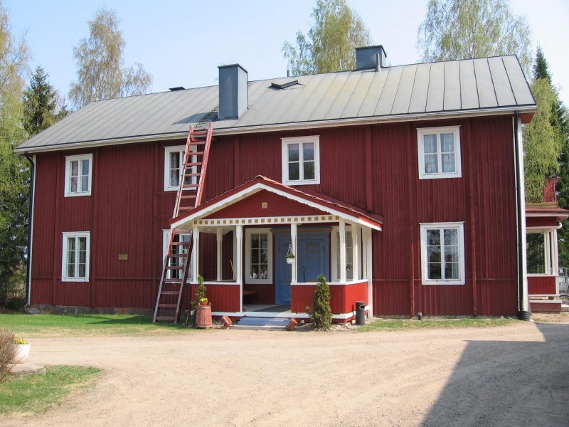 Финская краска красная
