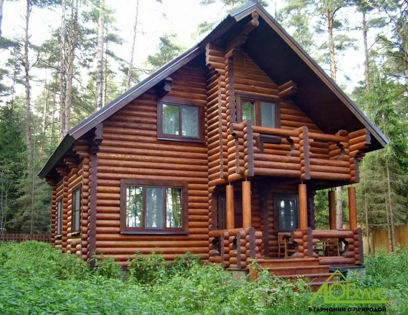 Дом из цилиндрического бревна