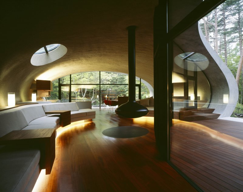 Вилла Shell House в поселке Каруидзава