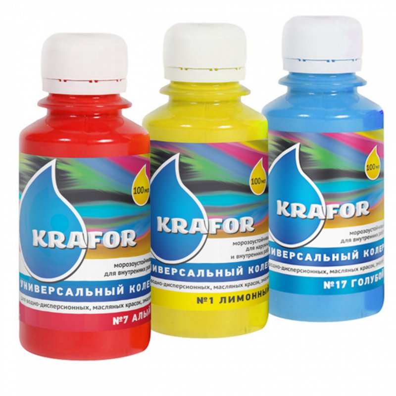 Колер универсальный №15 морская волна 100мл "Krafor"