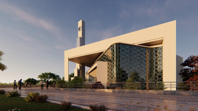 Islamic Modern Architecture стеклянный