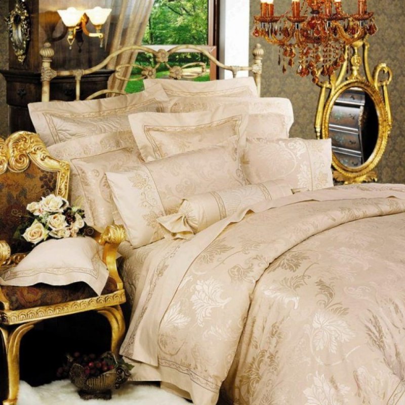 Покрывало 2-спальное Anabella Asabella 240x260см, шампань