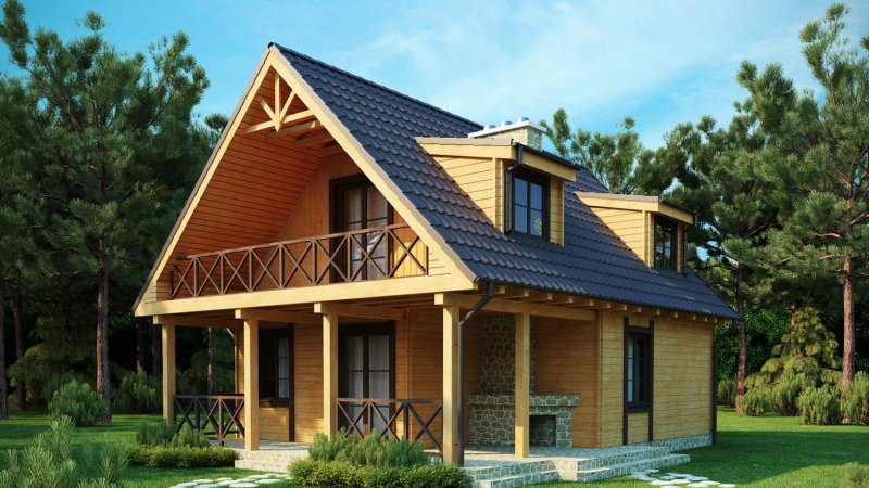 Красивые крыши с мансардой