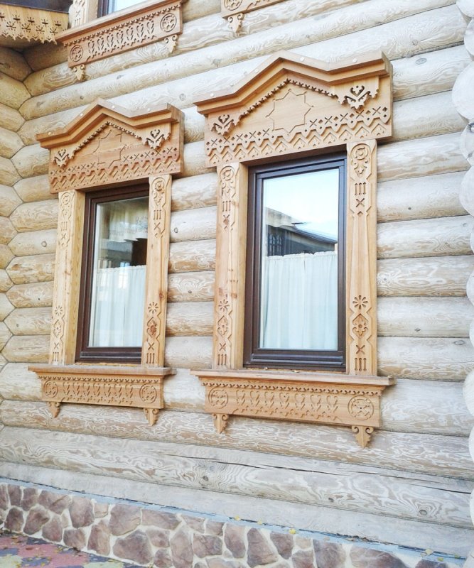 Деревянные откосы наружные