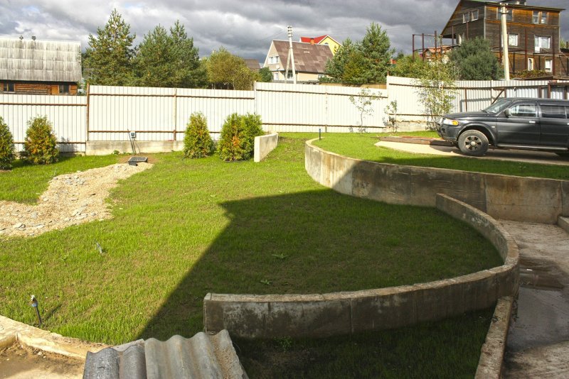 Участок с уклоном планировка