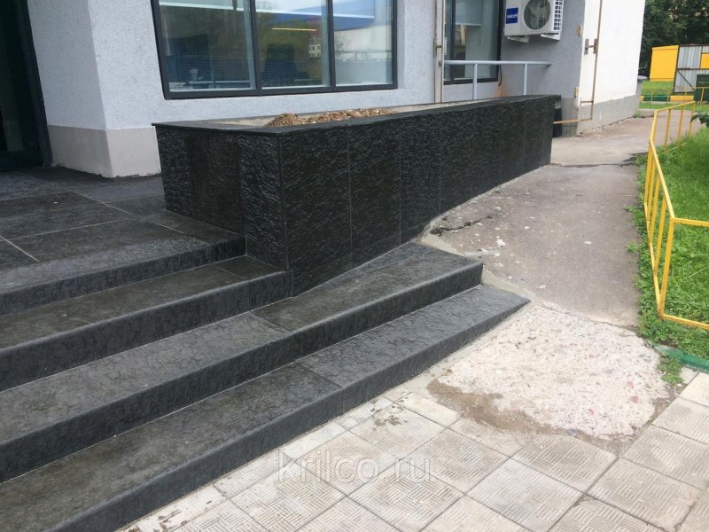 Облицовка уличных ступеней