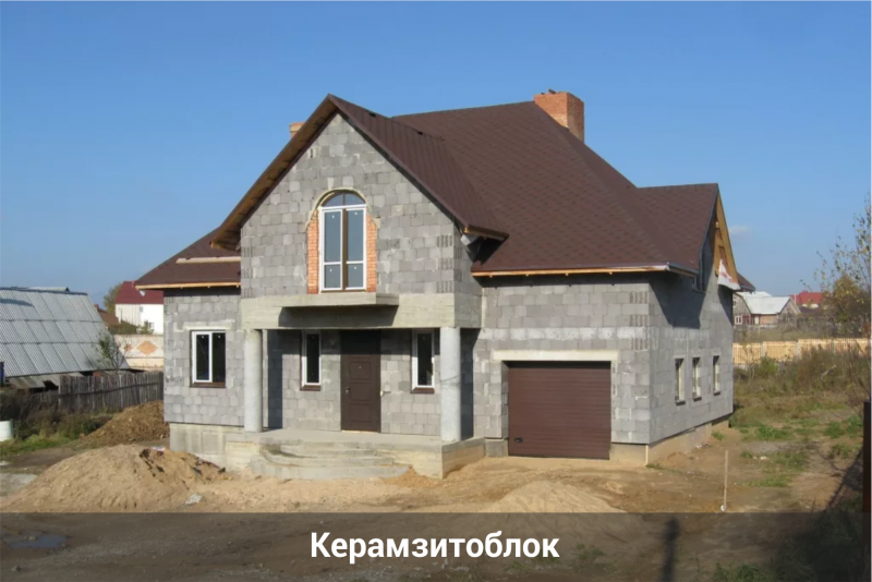 Здание из керамзитобетонных блоков