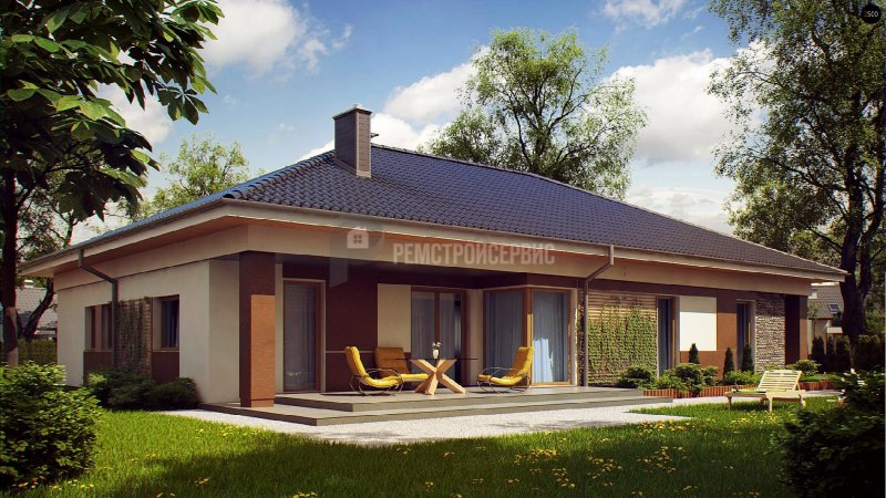 Одноэтажный коттедж «Лури