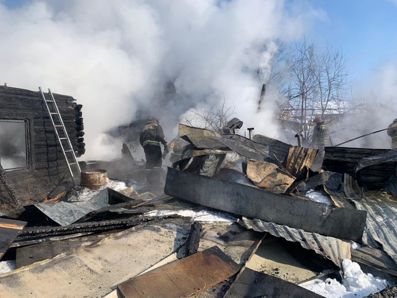 Пожар в здании