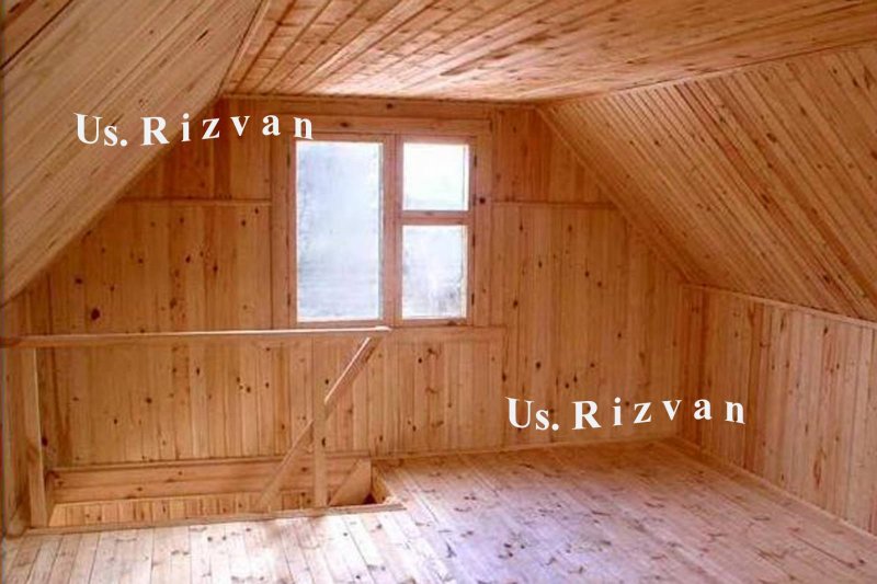 Отделка мансарды вагонкой