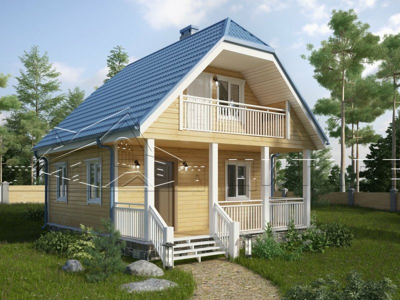 Дом каркасный 6на6 финский 8