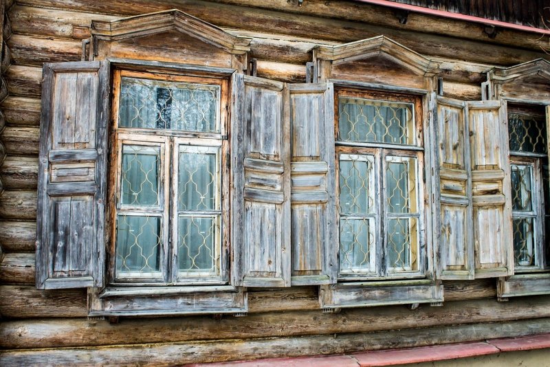 Окна старинных домов
