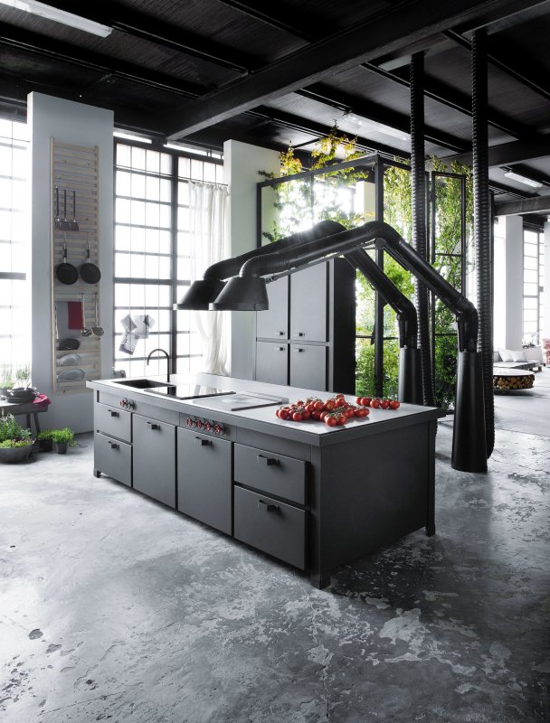 Островные вытяжки Loft