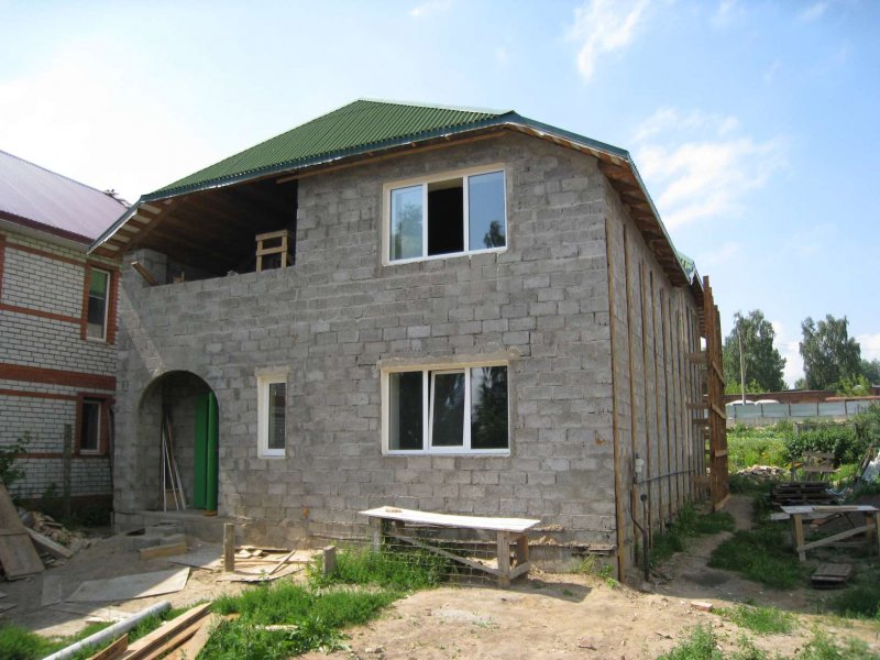 Дом из керамзитобетонных