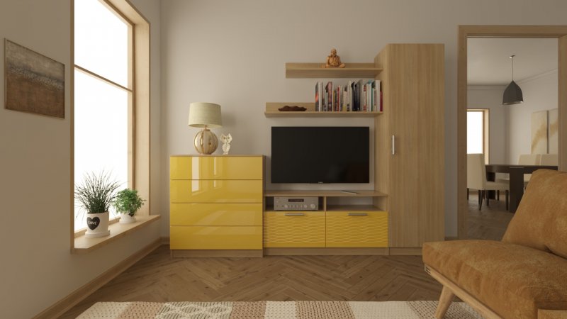 Стенка good-mebel глянец 3d-16