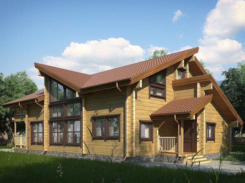 Дома из клееного бруса 150м2