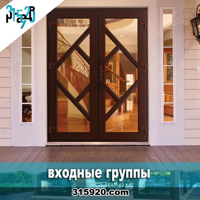 Пластиковая входная дверь в дом