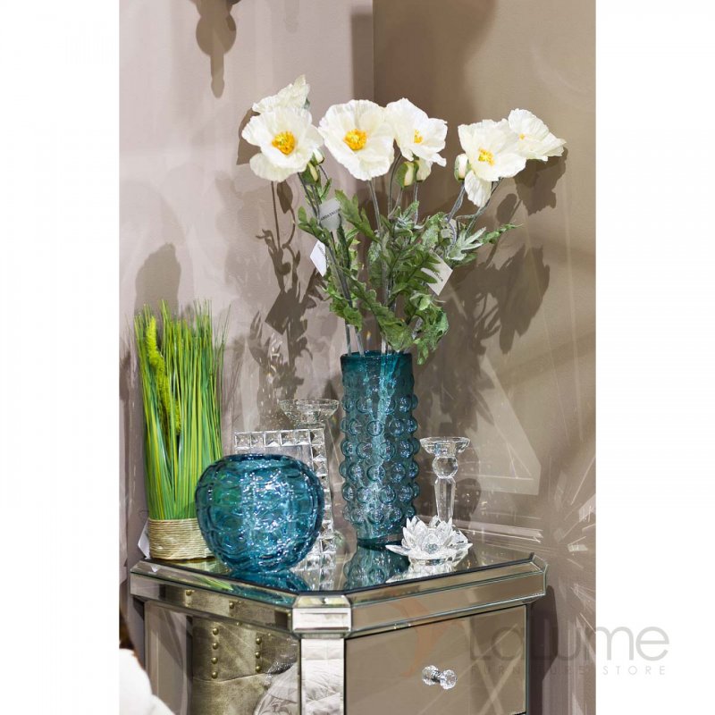 Ваза Garda Decor синяя hj1227