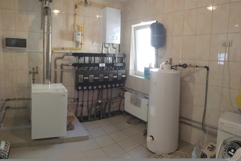 Потолок в газовой котельной в частном доме