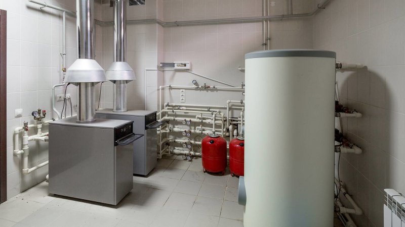 Потолок в газовой котельной в частном доме
