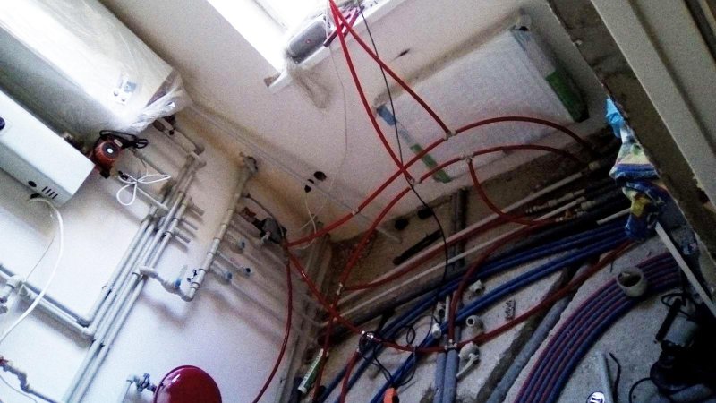 Потолок в котельной в частном