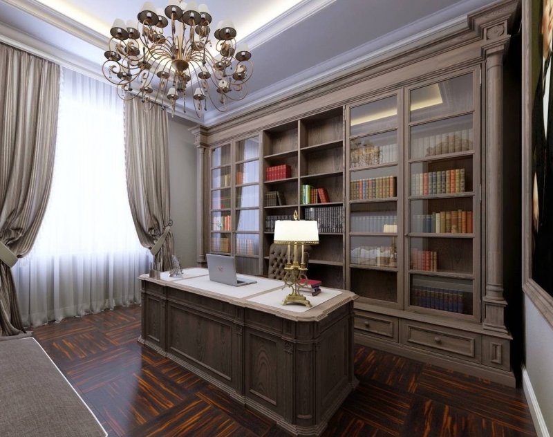 Классический интерьер кабинета