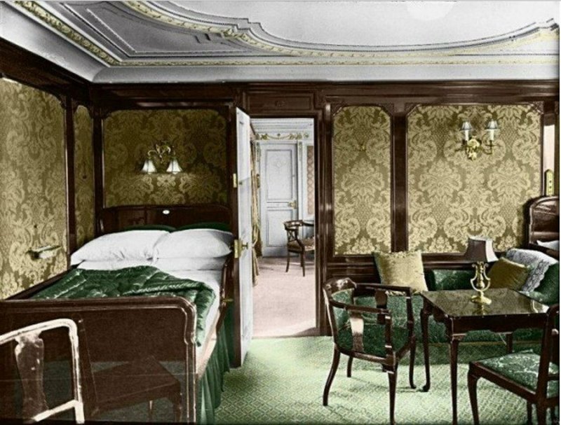 Титаник фото 1912 в цвете