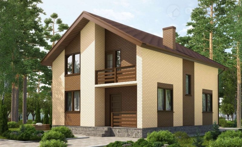 Проекты домов и коттеджей из кирпича с мансардой