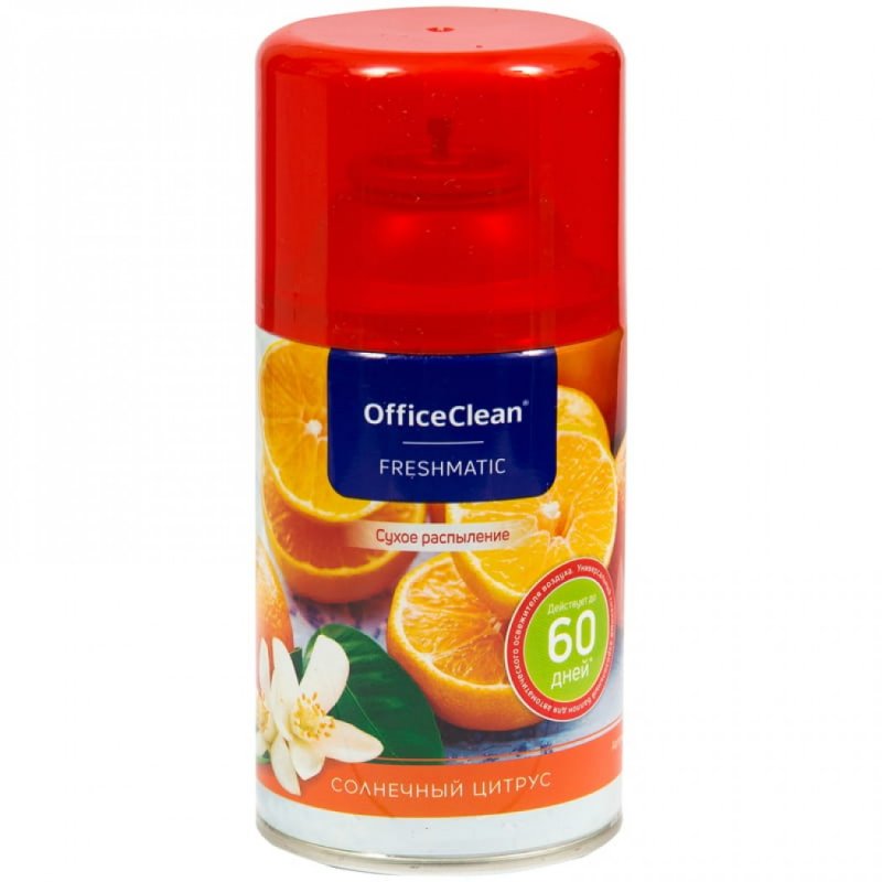 Освежитель воздуха аэрозольный OFFICECLEAN цитрусовый 300мл