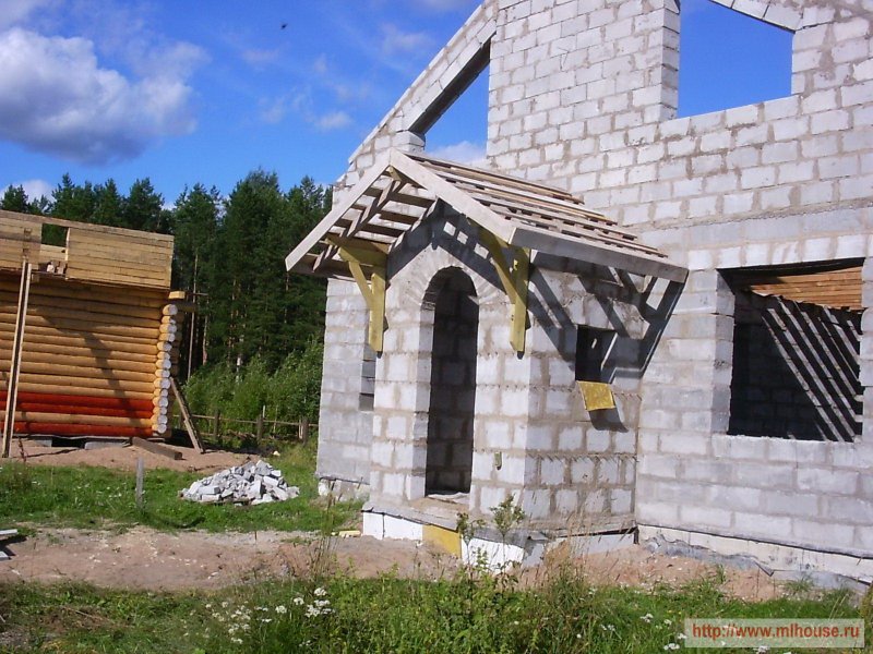 Крыльцо к дому из газобетона
