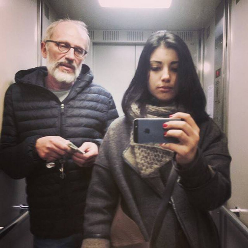 Александр Гордон с женой нозанин