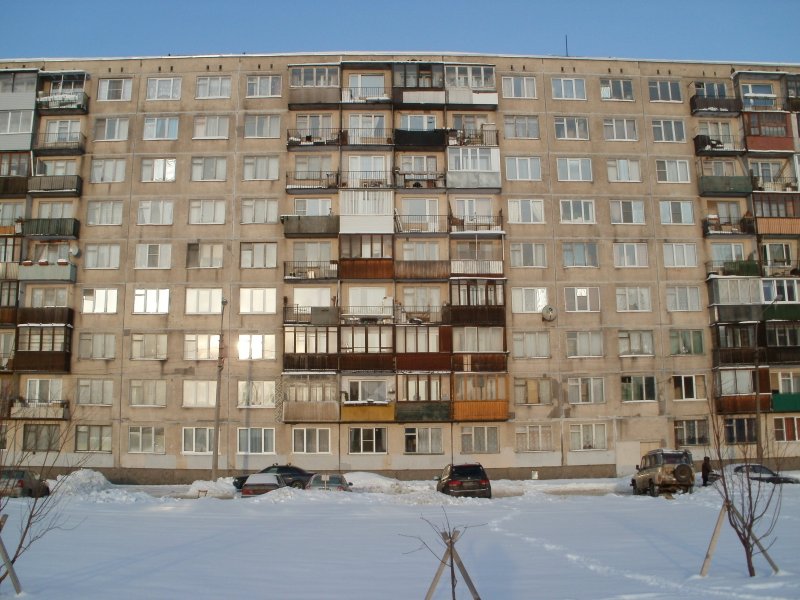 Панельная пятиэтажка фасад