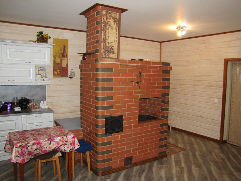 Печь голландка дымоход