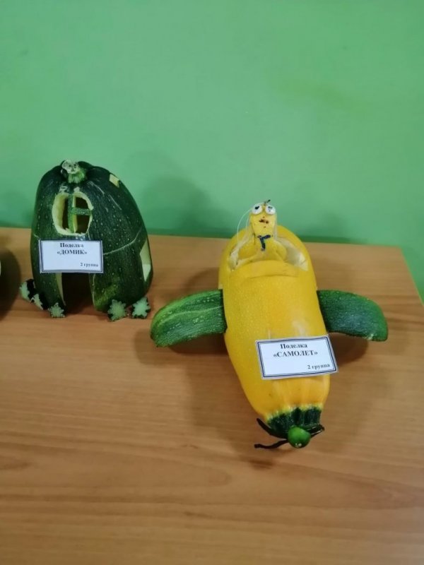 Ракета из кабачка поделка