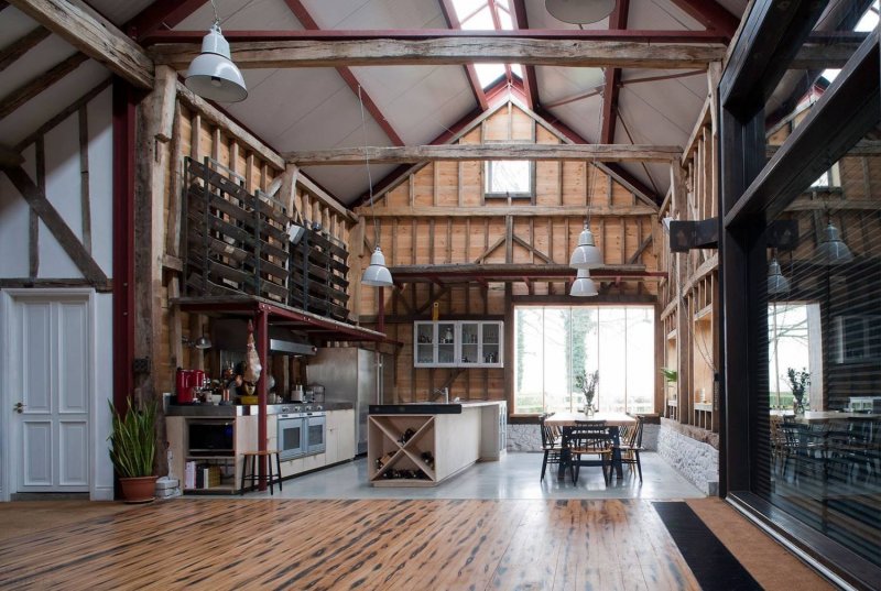 Дом-сарай Barn House фахверк