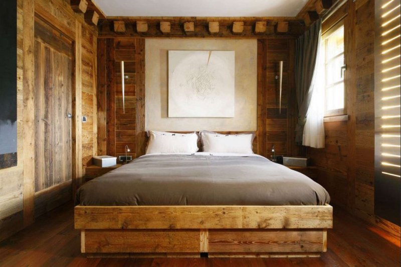 Rustic Wood Decor спальня