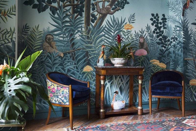 Джунгли обои de Gournay