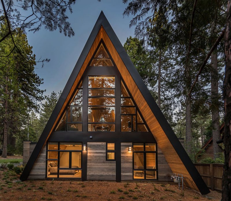 А-образный дом. A-frame. Дом шалаш.