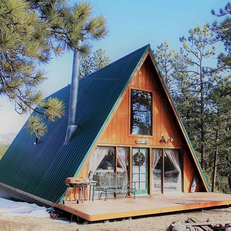 А-образный дом. A-frame. Дом шалаш.