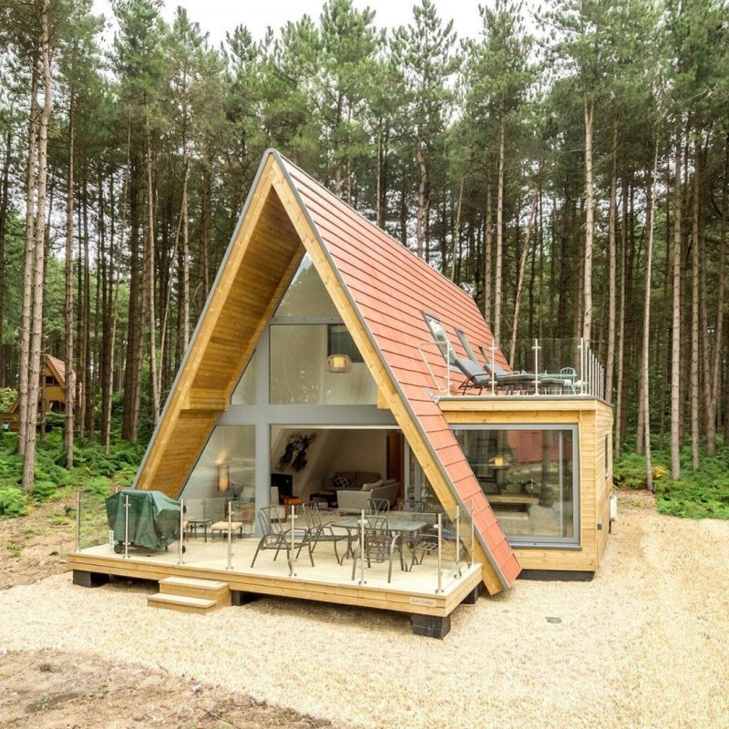 А-образный дом. A-frame. Дом шалаш.
