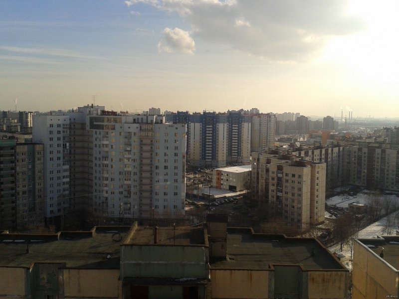 Вид с окна многоэтажки