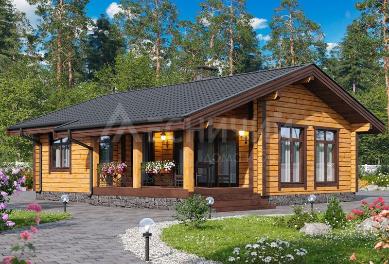 Дом из клееного бруса 100м2 Детинец